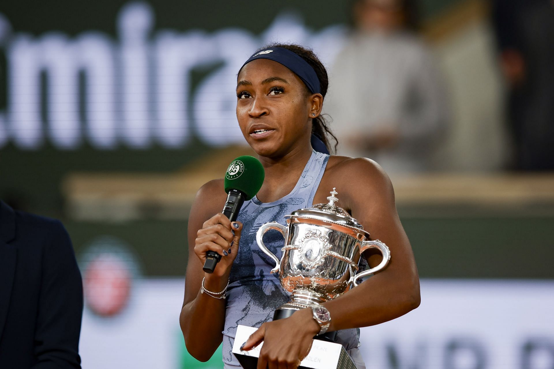 Coco Gauff after winning the 2025 French Open - Image Source: Getty